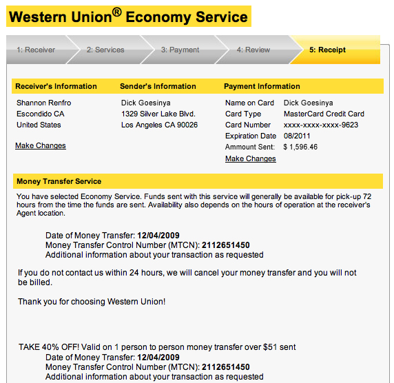 western union mtcn code generator